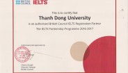 Trường Đại học Thành Đông trở thành điểm thi cấp chứng chỉ IELTS của Hội đồng Anh